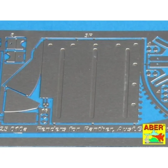 Fenders for Panther G, 1/25 - Aber Models 25010