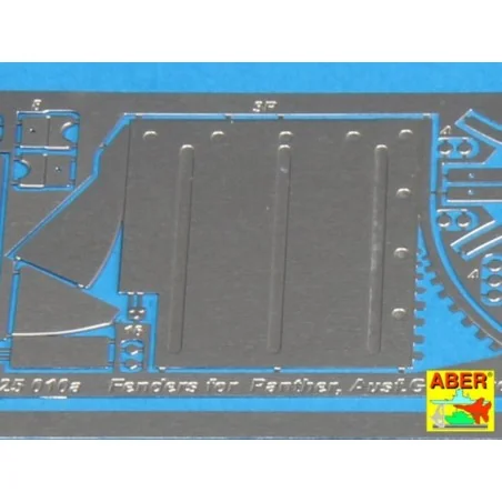 Fenders for Panther G, 1/25 - Aber Models 25010