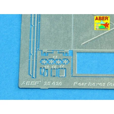 Rear boxes for (Sd.Kfz. 171) Panther Ausf.A, 1/25 - Aber Models 25020