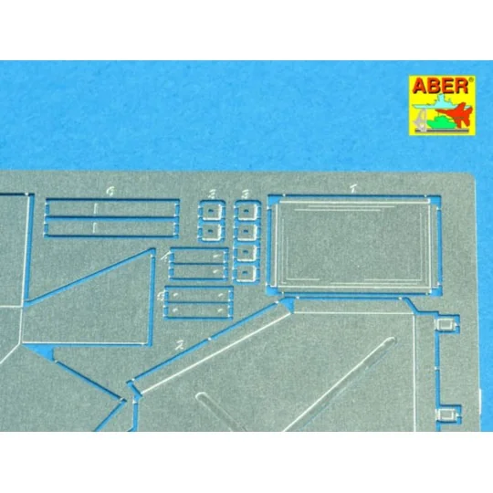 Rear boxes for (Sd.Kfz. 171) Panther Ausf.A, 1/25 - Aber Models 25020