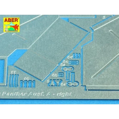 Rear boxes for (Sd.Kfz. 171) Panther Ausf.A, 1/25 - Aber Models 25020