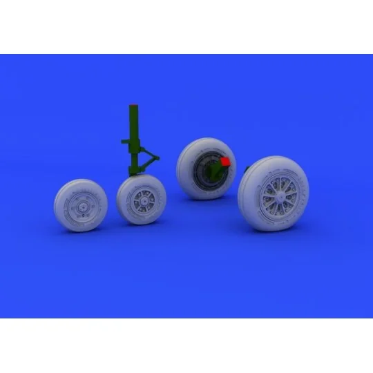 F-104 undercarriage wheels late f.Hasega - Eduard Accessories 648181