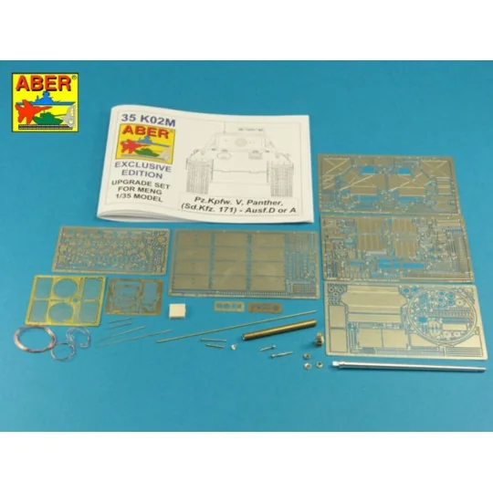 Pz.Kpfw. V Ausf.D & A (Sd.Kfz.171) Panther, 1/35 - Aber Models 35 K02M