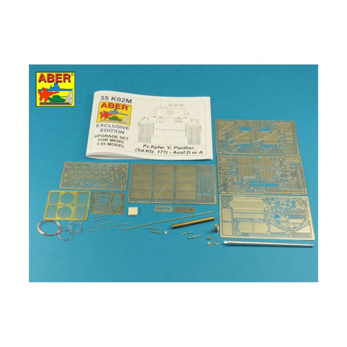 Pz.Kpfw. V Ausf.D & A (Sd.Kfz.171) Panther, 1/35 - Aber Models 35 K02M