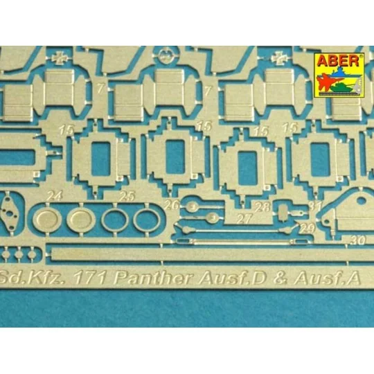 Pz.Kpfw. V Ausf.D & A (Sd.Kfz.171) Panther, 1/35 - Aber Models 35 K02M