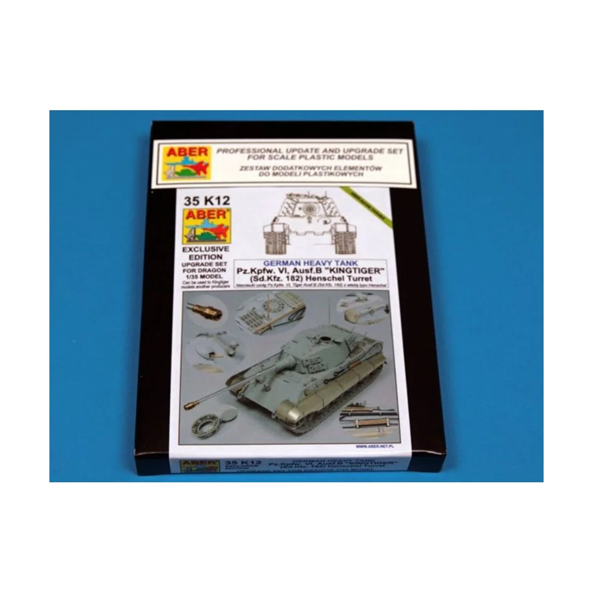 King Tiger Henschel, 1/35 - Aber Models 35 K12