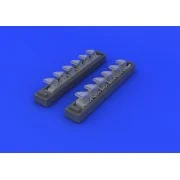 Bf 109G exhaust stacks for Eduard - Eduard Accessories 648247