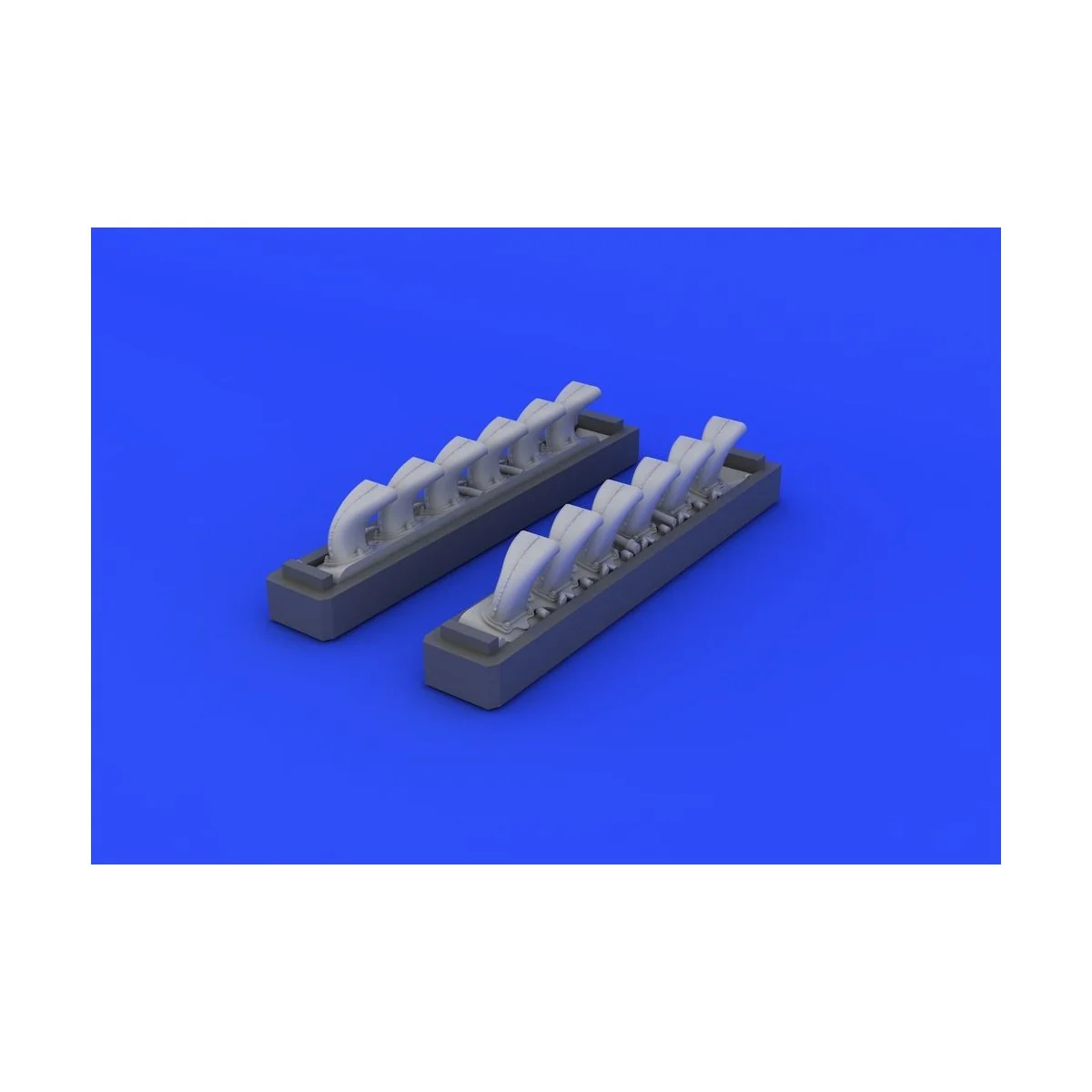 Bf 109G exhaust stacks for Eduard, 1/48 - Eduard Accessories 648247 Bf 109G exhaust stacks for Eduard, 1/48 - Eduard Accessories 648247