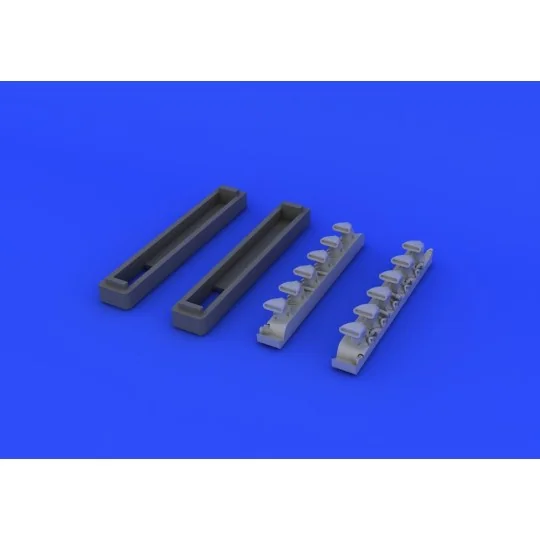 Bf 109G exhaust stacks for Eduard, 1/48 - Eduard Accessories 648247 Bf 109G exhaust stacks for Eduard, 1/48 - Eduard Accessories 648247