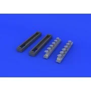Bf 109G exhaust stacks for Eduard, 1/48 - Eduard Accessories 648247 Bf 109G exhaust stacks for Eduard, 1/48 - Eduard Accessories 648247