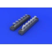 Bf 109G exhaust stacks for Eduard - Eduard Accessories 648247
