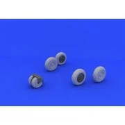 MiG-31 wheels for AMK, 1/48 - Eduard Accessories 648248