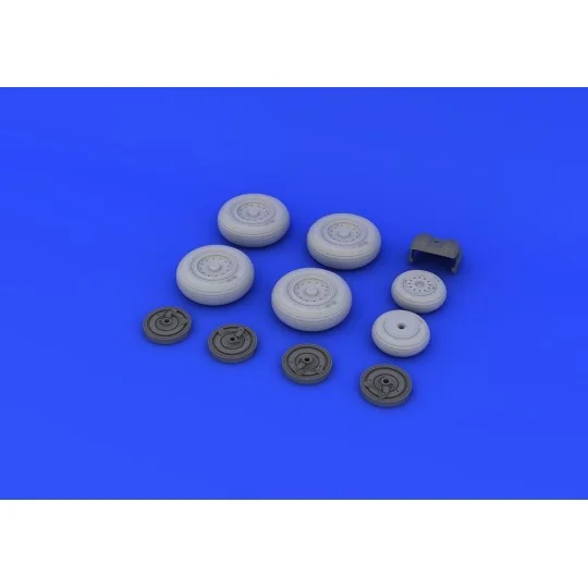 MiG-31 wheels for AMK, 1/48 - Eduard Accessories 648248