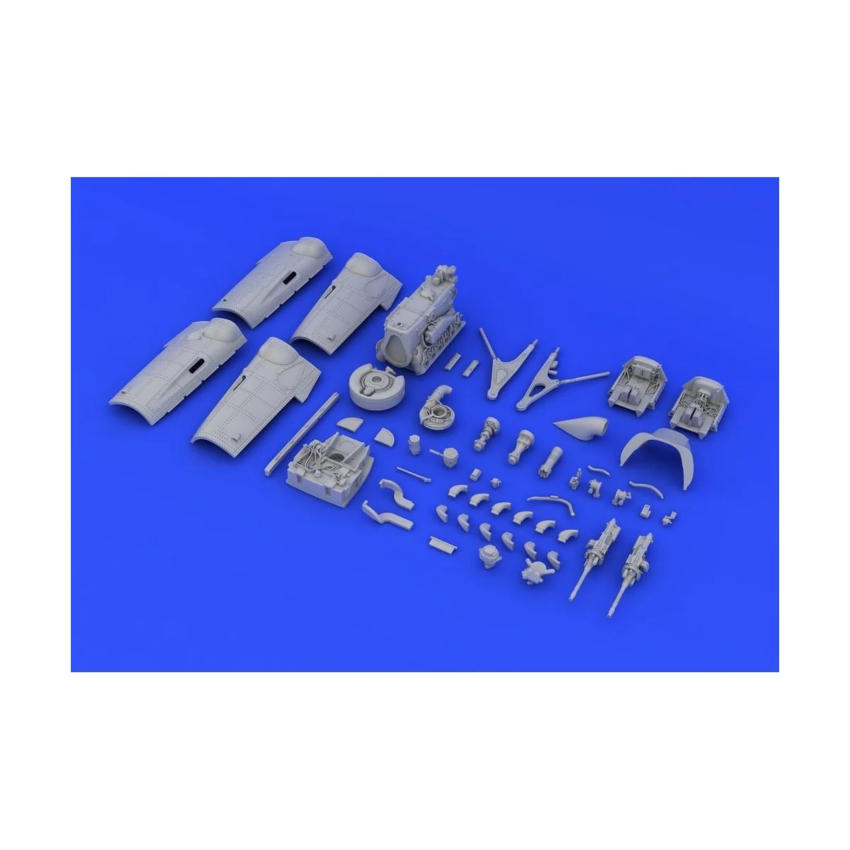 Bf 109G-6 engine &fuselage guns f.Eduard, 1/48 - Eduard Accessories...