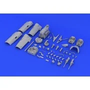 Bf 109G-6 engine &fuselage guns f.Eduard, 1/48 - Eduard Accessories...