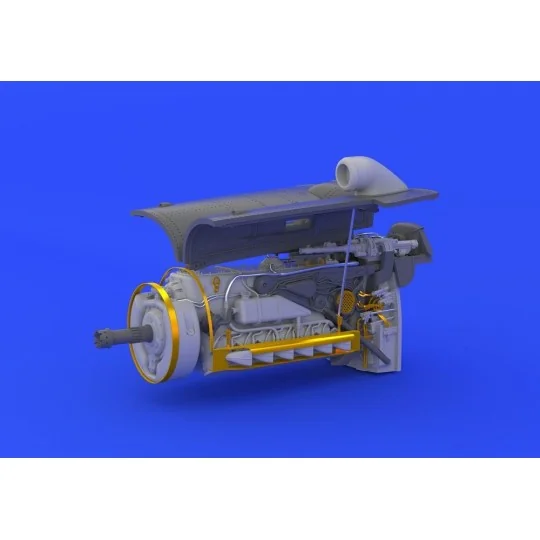 Bf 109G-6 engine &fuselage guns f.Eduard, 1/48 - Eduard Accessories...