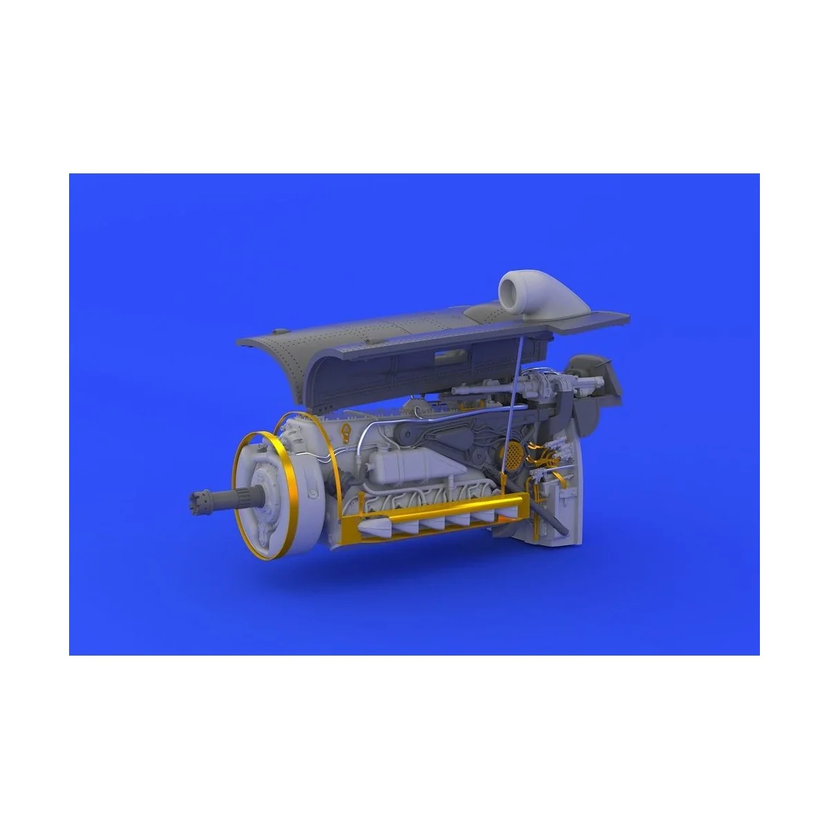 Bf 109G-6 engine &fuselage guns f.Eduard, 1/48 - Eduard Accessories...