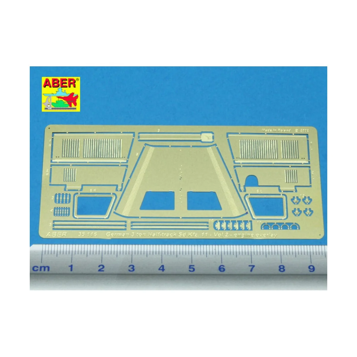 Sd.Kfz.11-Vol.2-additional set-engine overlay, 1/35 - Aber Models 3...