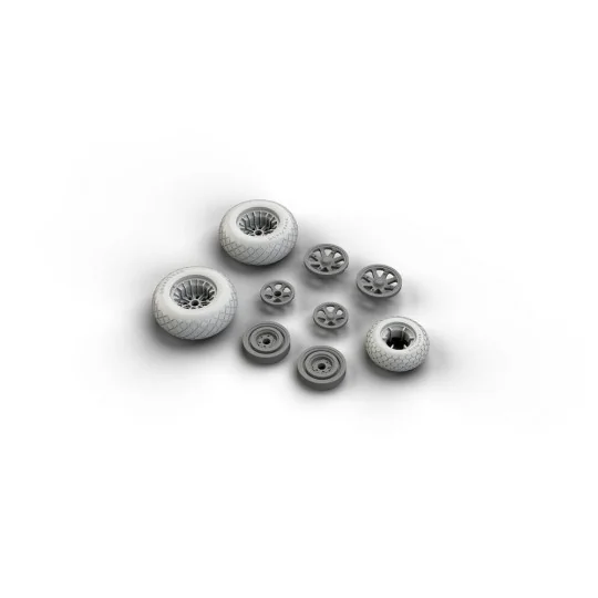 P-38 wheels for Academy, 1/48 - Eduard Accessories 648258