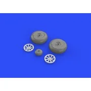 P-40B wheels for Airfix, 1/48 - Eduard Accessories 648270