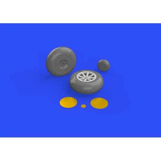 P-40B wheels for Airfix, 1/48 - Eduard Accessories 648270