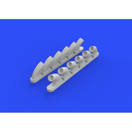 P-40B exhaust stacks for Airfix - Eduard Accessories 648271