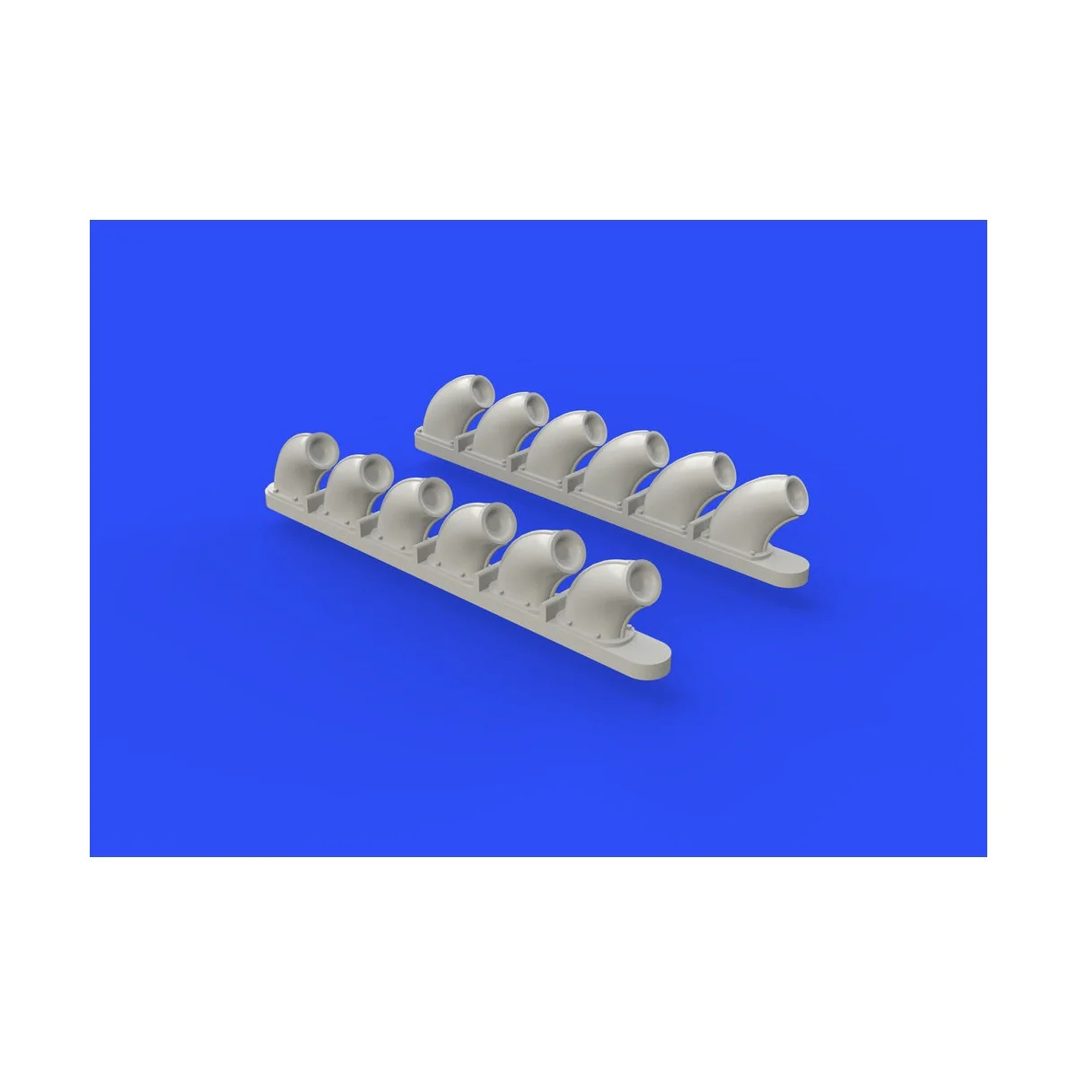 P-40B exhaust stacks for Airfix - Eduard Accessories 648271