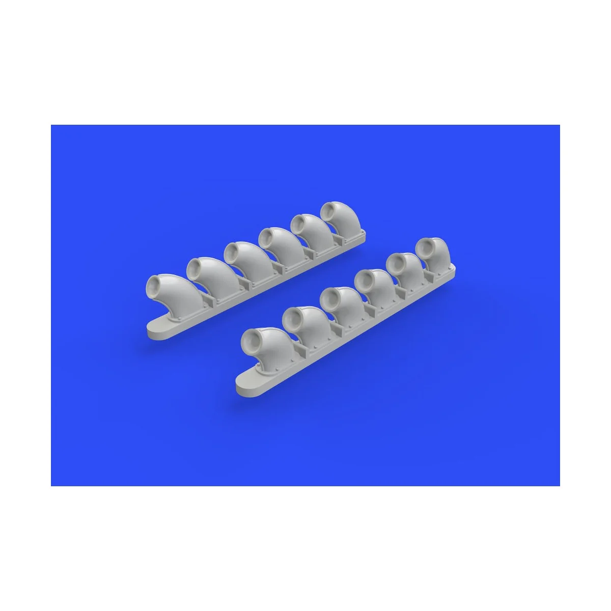 P-40B exhaust stacks for Airfix - Eduard Accessories 648271