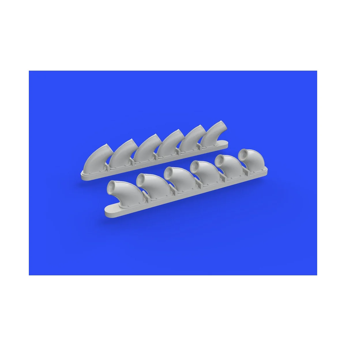 P-40B exhaust stacks for Airfix, 1/48 - Eduard Accessories 648271