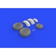 Meteor F.8 wheels for Airfix - Eduard Accessories 648272