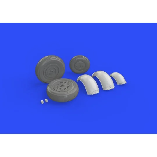 Meteor F.8 wheels for Airfix, 1/48 - Eduard Accessories 648272 Meteor F.8 wheels for Airfix, 1/48 - Eduard Accessories 648272