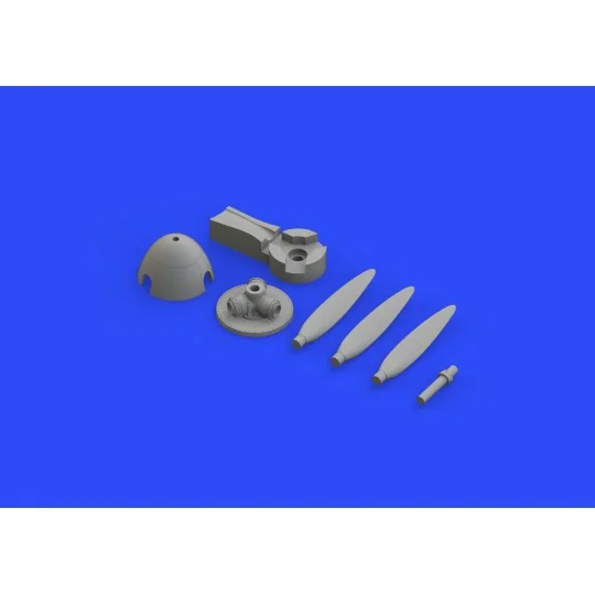 Bf 109F propeller EARLY for Eduard, 1/48 - Eduard Accessories 648289
