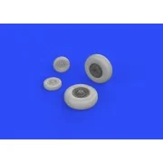 F-14A wheels for Tamiya - Eduard Accessories 648290
