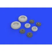 F-14A wheels for Tamiya - Eduard Accessories 648290