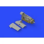 Bf 109F engine & fuselage guns f.Eduard - Eduard Accessories 648300
