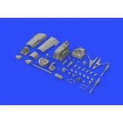 Bf 109F engine & fuselage guns f.Eduard - Eduard Accessories 648300