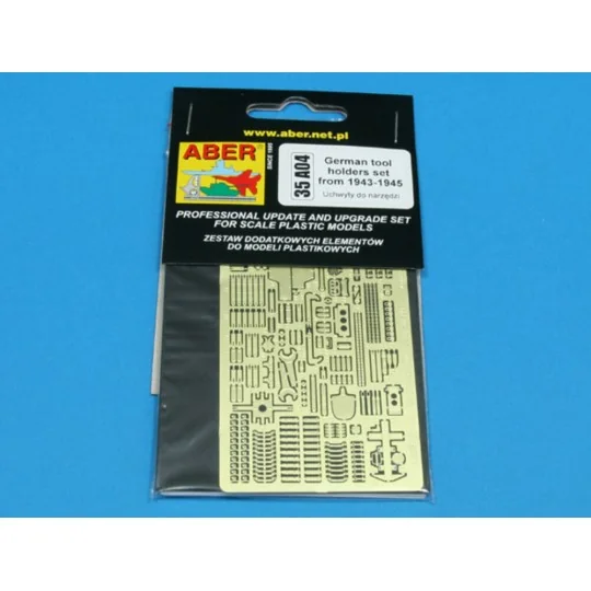 German tool holders set from 1943-1945, 1/35 - Aber Models 35 A004