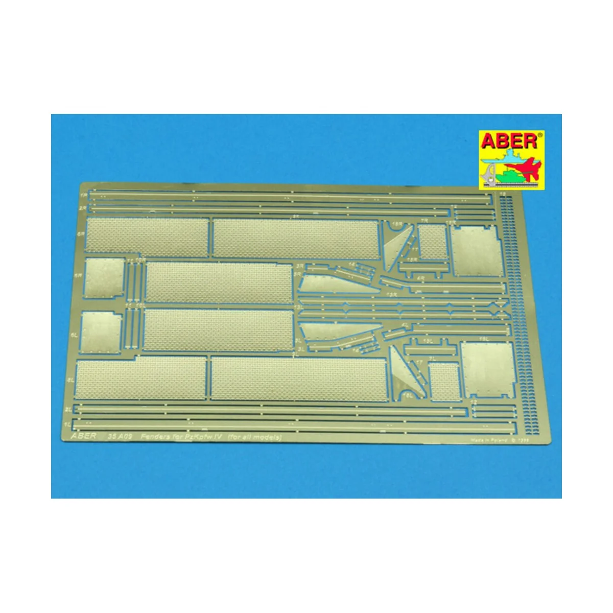 Fenders for PzKpfw. IV, 1/35 - Aber Models 35 A009