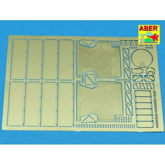 Side fenders for Tiger I E, 1/35 - Aber Models 35 A012