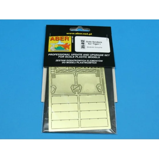 Side fenders for Tiger I E, 1/35 - Aber Models 35 A012