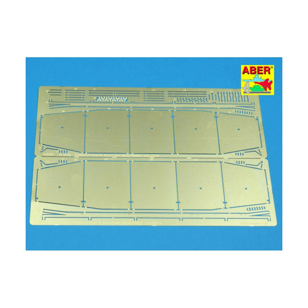 Side skirts for PzKpfw IV (G), Brummbar (Early), 1/35 - Aber Models...