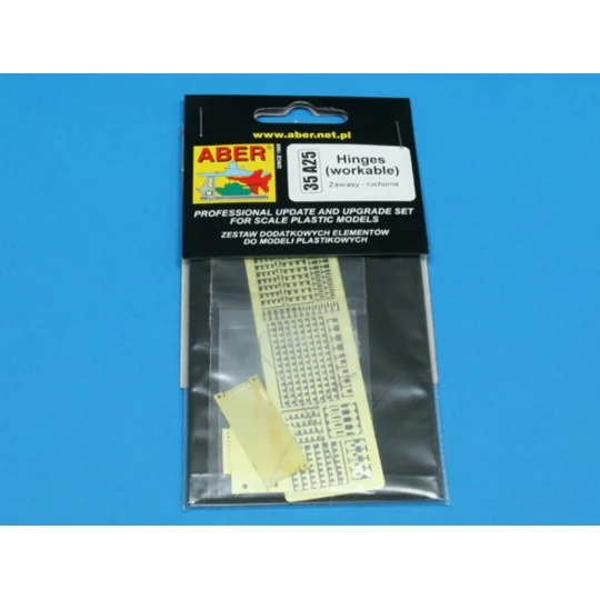 Hinges (workable) - 1 choice, 1/35 - Aber Models 35 A025