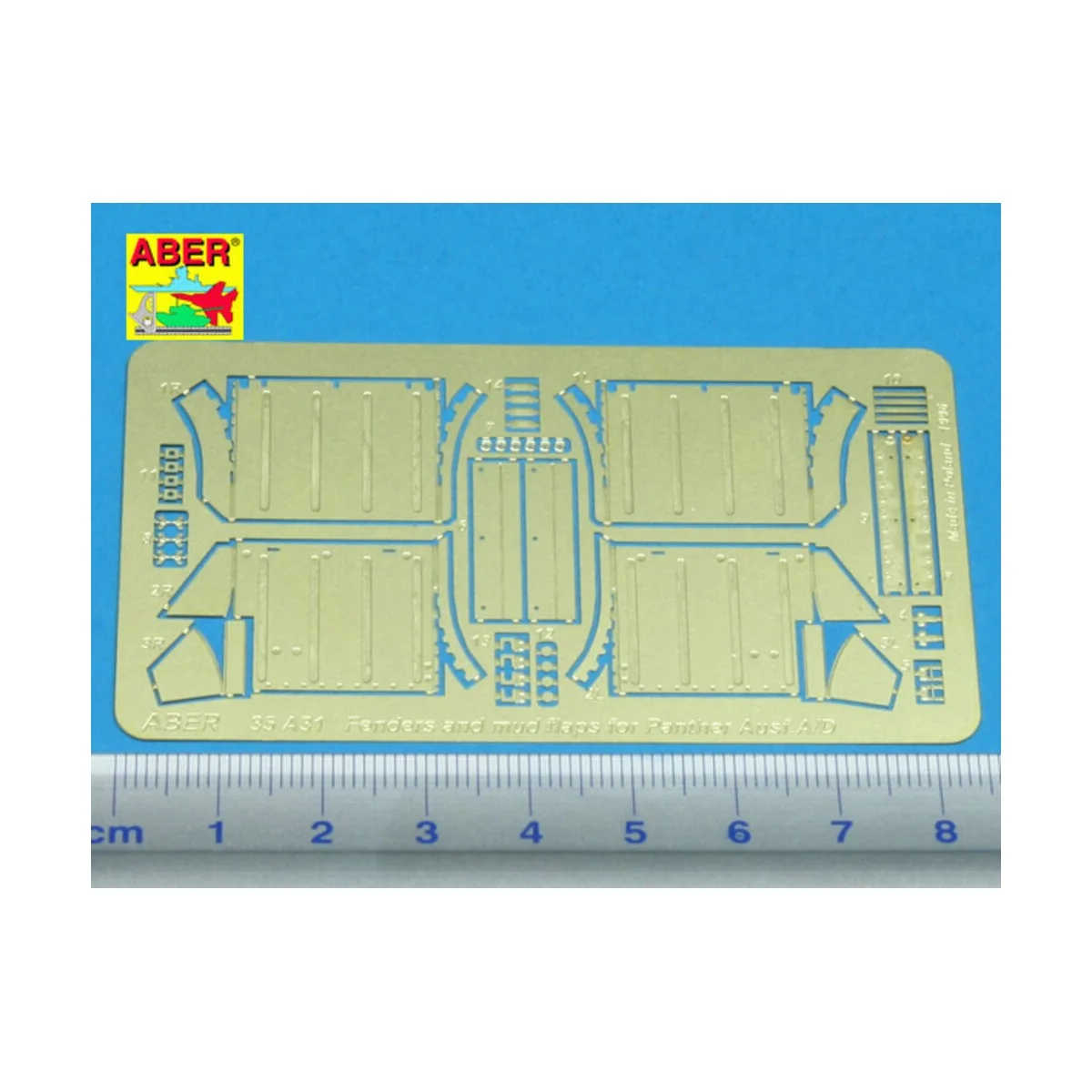 Front fenders for Panther Ausf.A/D, 1/35 - Aber Models 35 A031