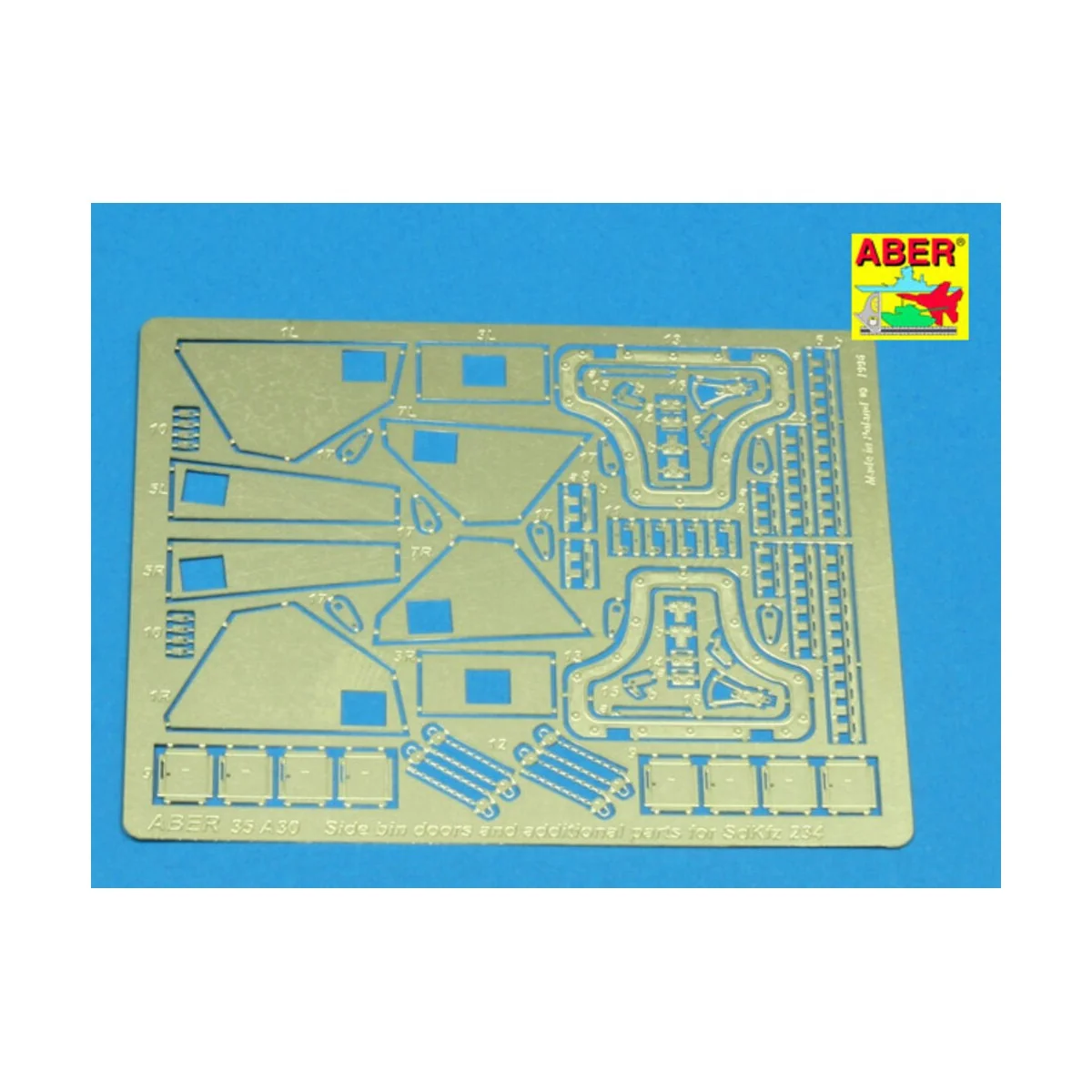 Side bin doors & additional parts for Puma, 1/35 - Aber Models 35 A030