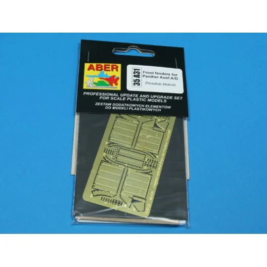 Front fenders for Panther Ausf.A/D, 1/35 - Aber Models 35 A031