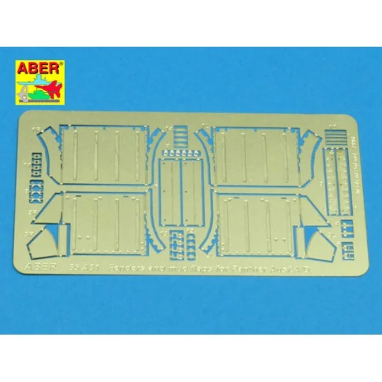 Front fenders for Panther Ausf.A/D, 1/35 - Aber Models 35 A031