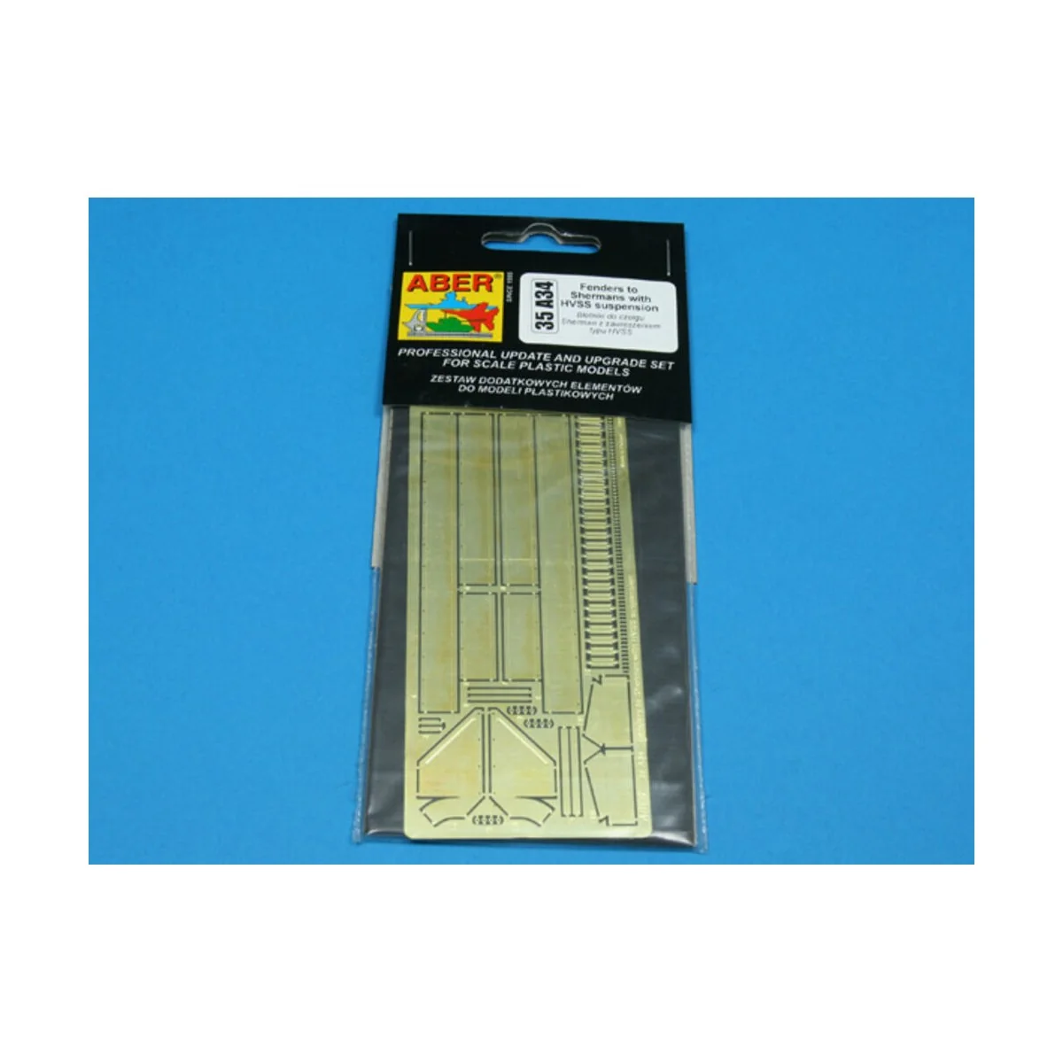Fenders for Shermans with HVSS suspension, 1/35 - Aber Models 35 A034