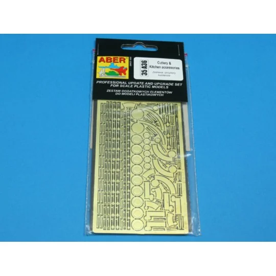 Cuterly & Kitchen accesories, 1/35 - Aber Models 35 A036
