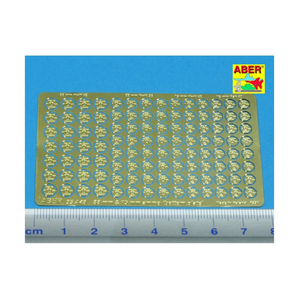Bottom plates to German 88 & 75 mm Ammo, 1/35 - Aber Models 35 A048