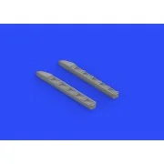 Ki-61-Id exhaust stacks for Tamiya, 1/48 - Eduard Accessories 648316